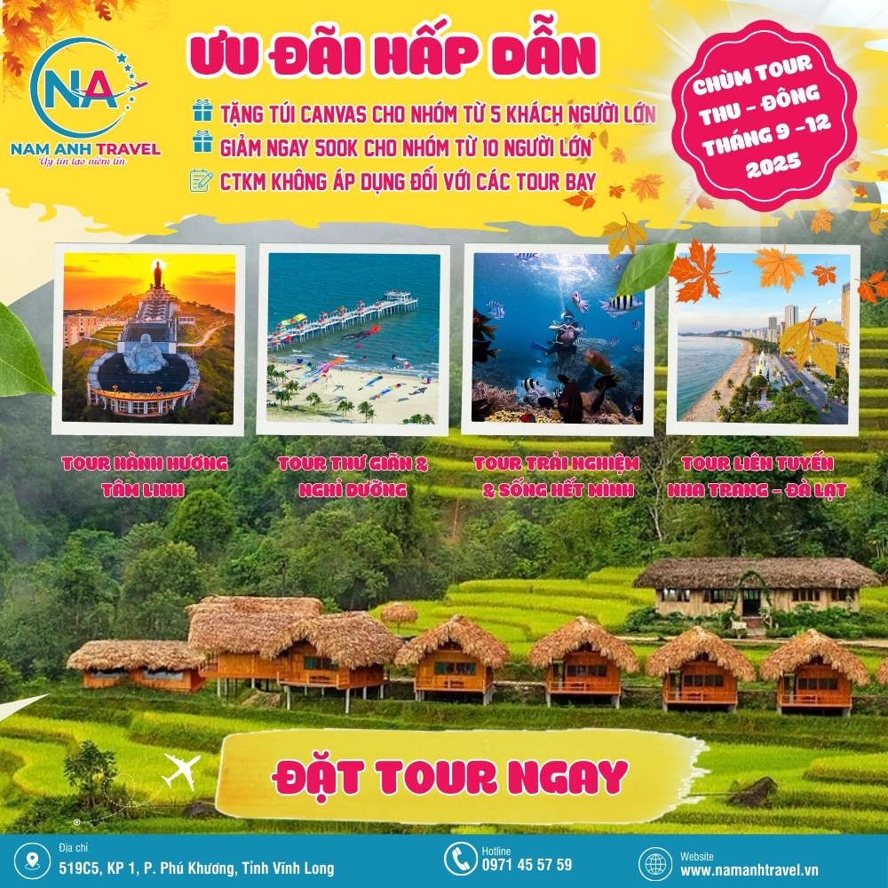 Chùm tour thu đông 2024 -mb