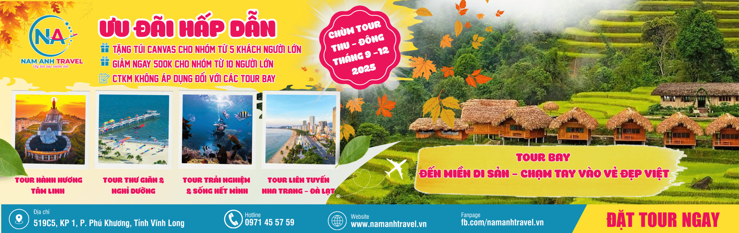 Chùm tour thu đông 2025